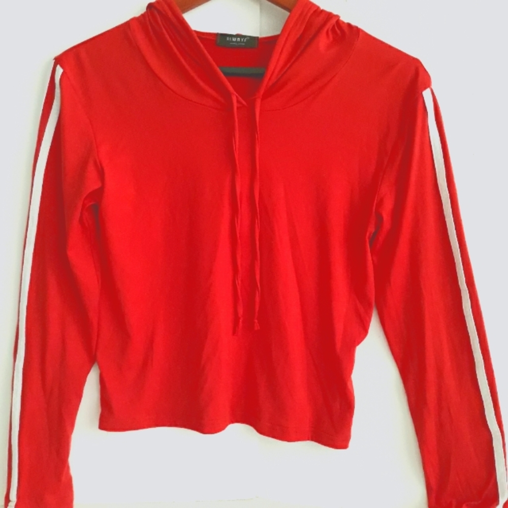 Always Girls Orange cropped hoodie